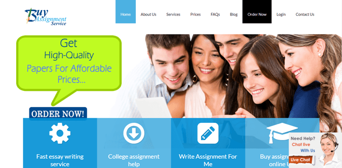 Online assignment service maker