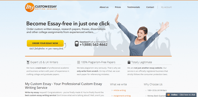 Custom essay websites uk review